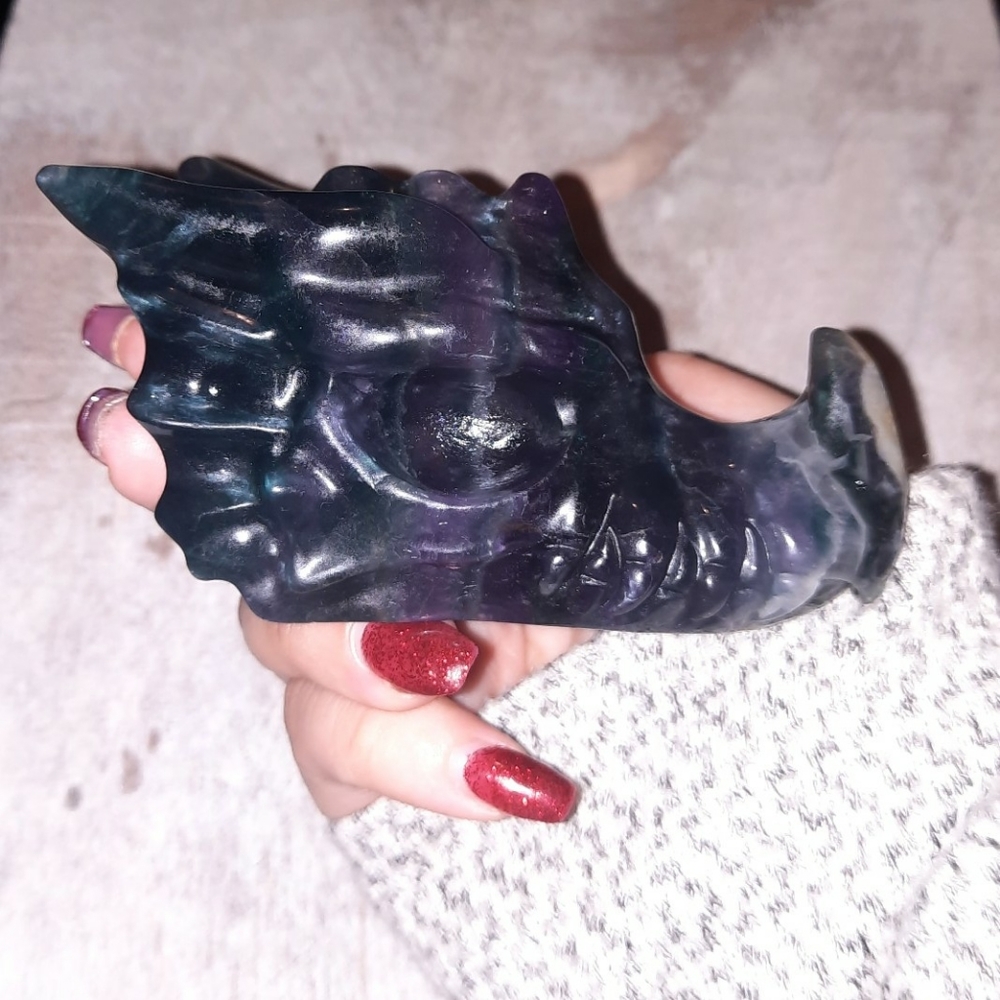 Rainbow Flourite Dragon tower